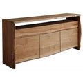 Das Sideboard misst 191 x 45 x 96 cm in Naturbraun