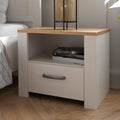 Der Nachttisch nimmt mit 61.6 cm Gestalt an