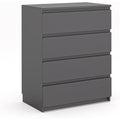 Sideboard mit beschichteten Flaechen, Schubladen und Wandmontage