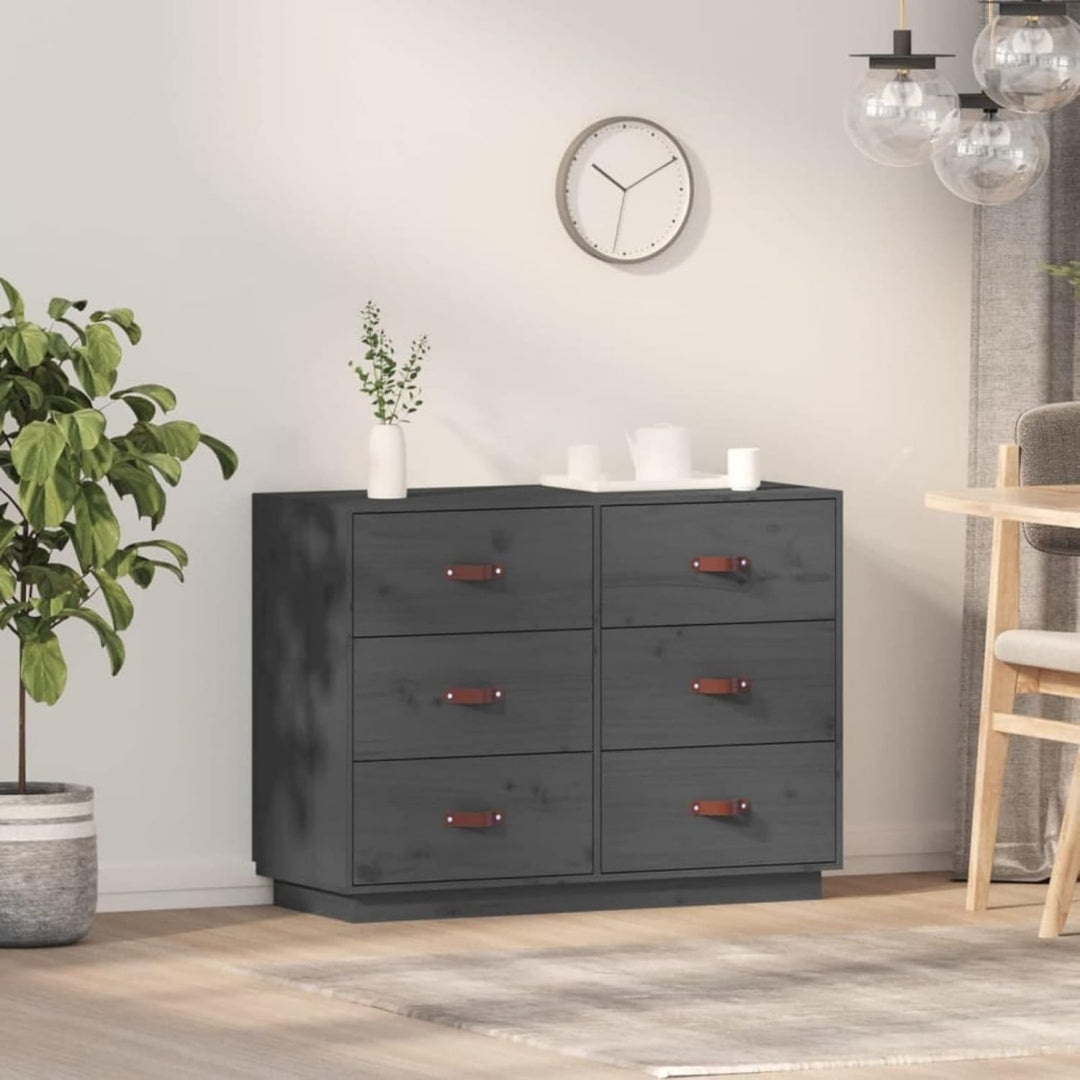 Sideboard mit den Massen 100 x 40 x 75 cm in Grau