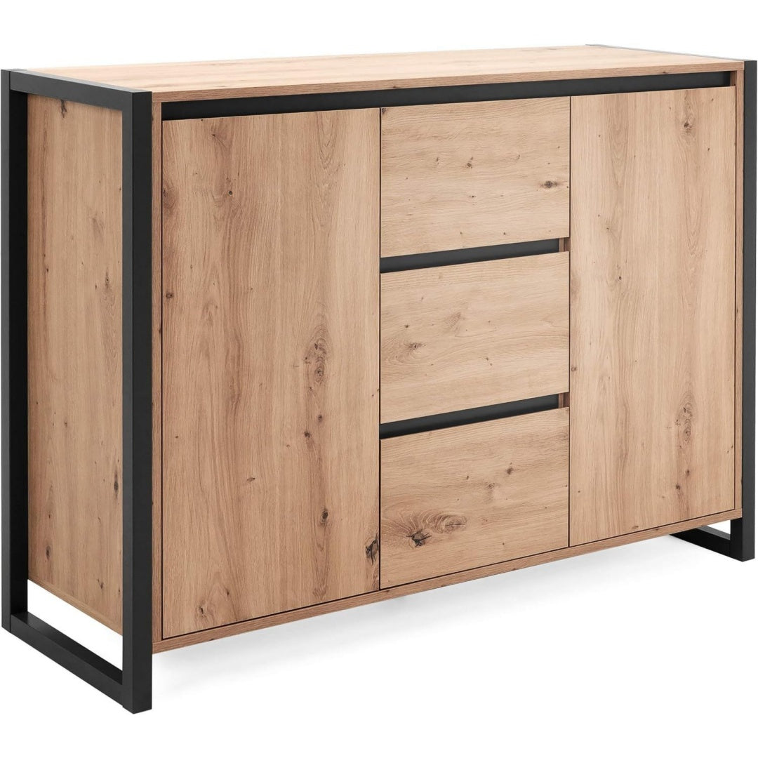 Sideboard mit den Massen 120 x 88 x 40 cm in Anthrazit