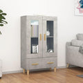 Hochschrank mit den Massen 70 x 31 x 115 cm in Betongrau