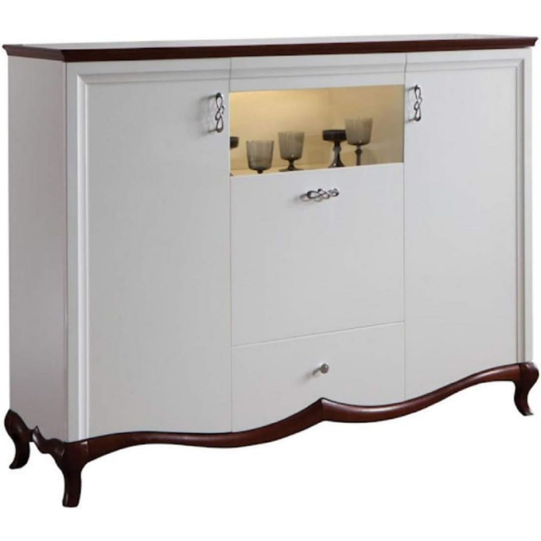 Sideboard mit 3 Tueren, geschlossenem Stauraum und Schubladen