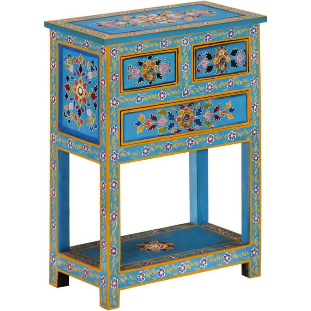 Sideboard in Tuerkis mit 3 Schubladen