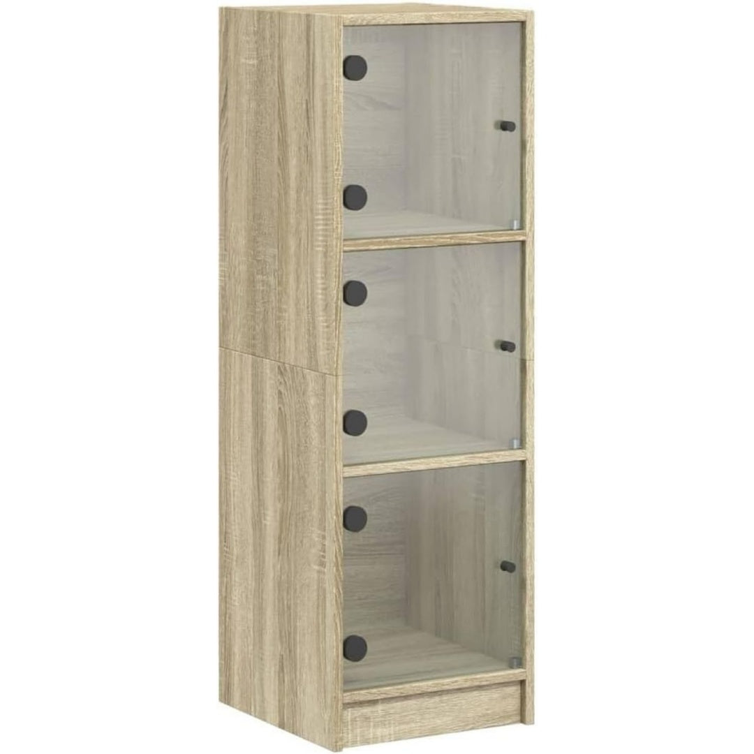 Sideboard aus Glas mit geschlossenem Stauraum