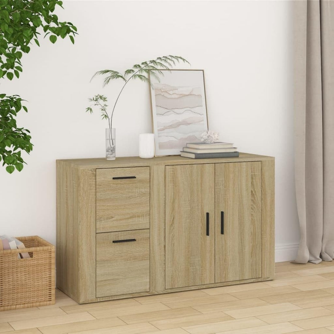 Sideboard mit den Massen 100 x 33 x 59.5 cm in Eichenbraun